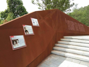 天安乡耐候钢挡土墙